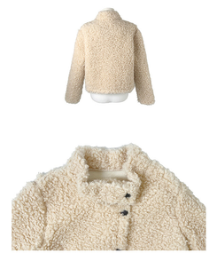 ウールボタンファーショートジャケット