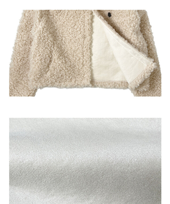 ウールボタンファーショートジャケット