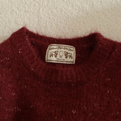 펌킨 윈터 보카시 알파카 도톰 믹스 라운드 울니트