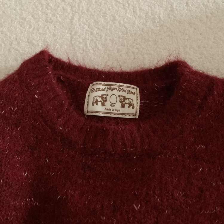 펌킨 윈터 보카시 알파카 도톰 믹스 라운드 울니트