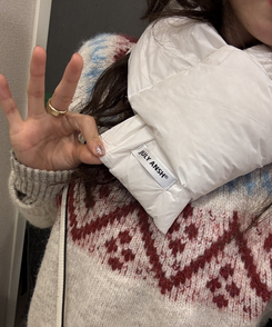 ダウンマフラー WHITE