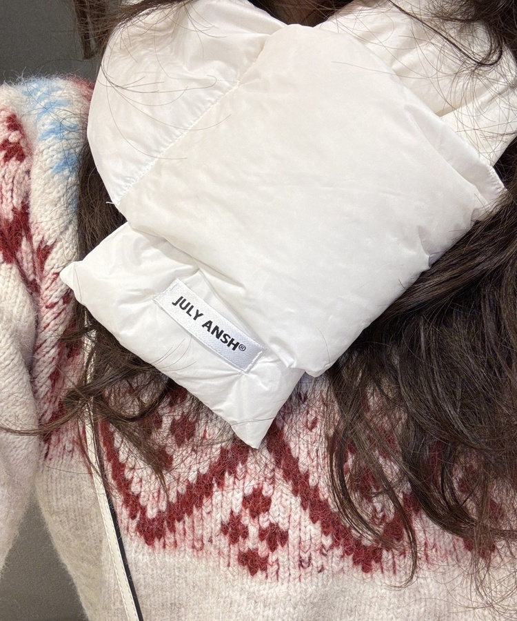 ダウンマフラー WHITE