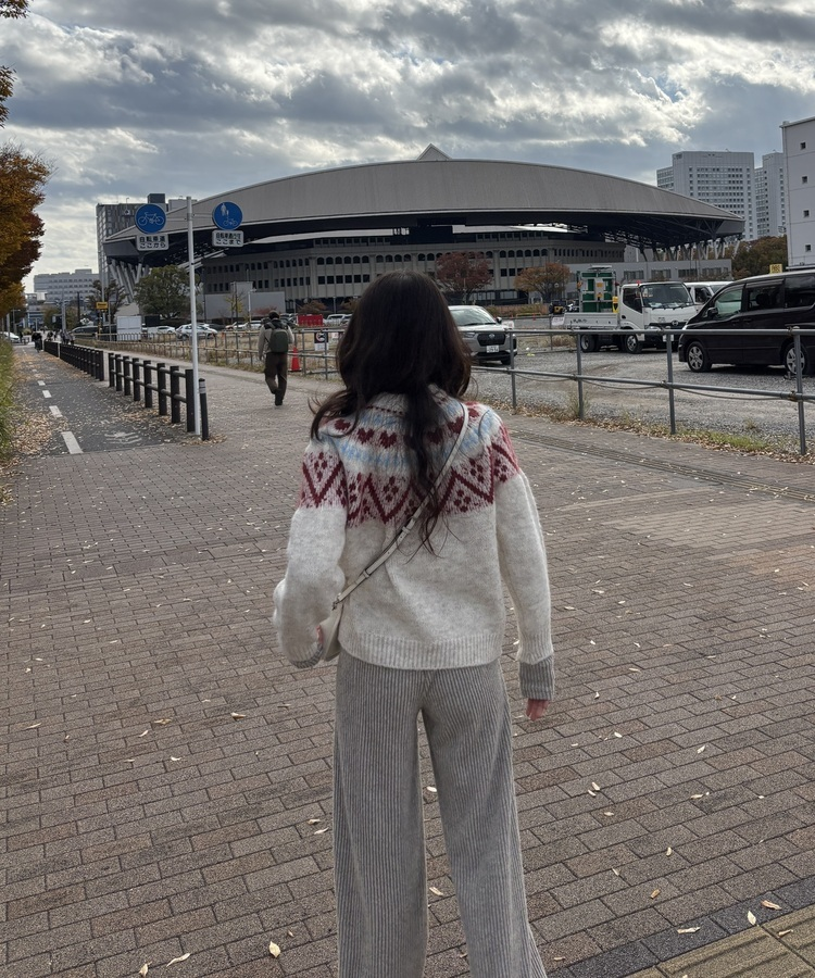 ハートノルディックニット IVORY