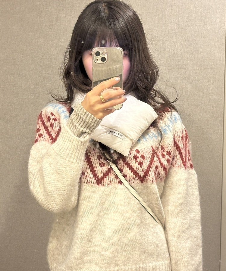 ハートノルディックニット IVORY