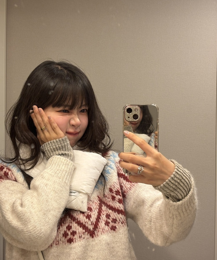 ハートノルディックニット IVORY