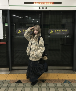 ノルディックジップアップフリース BEIGE