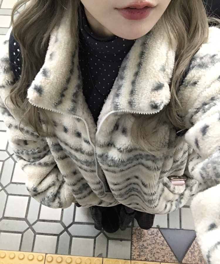 ノルディックジップアップフリース BEIGE