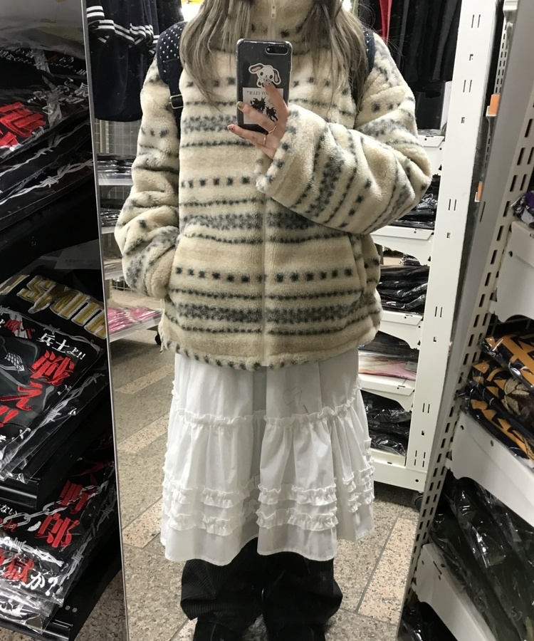 ノルディックジップアップフリース BEIGE