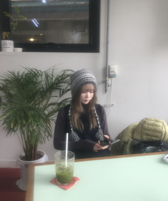 ウールニット帽 GREY