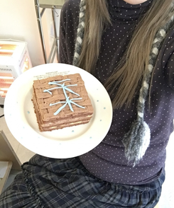 ドットタートルネック長袖 Tシャツ PURPLE