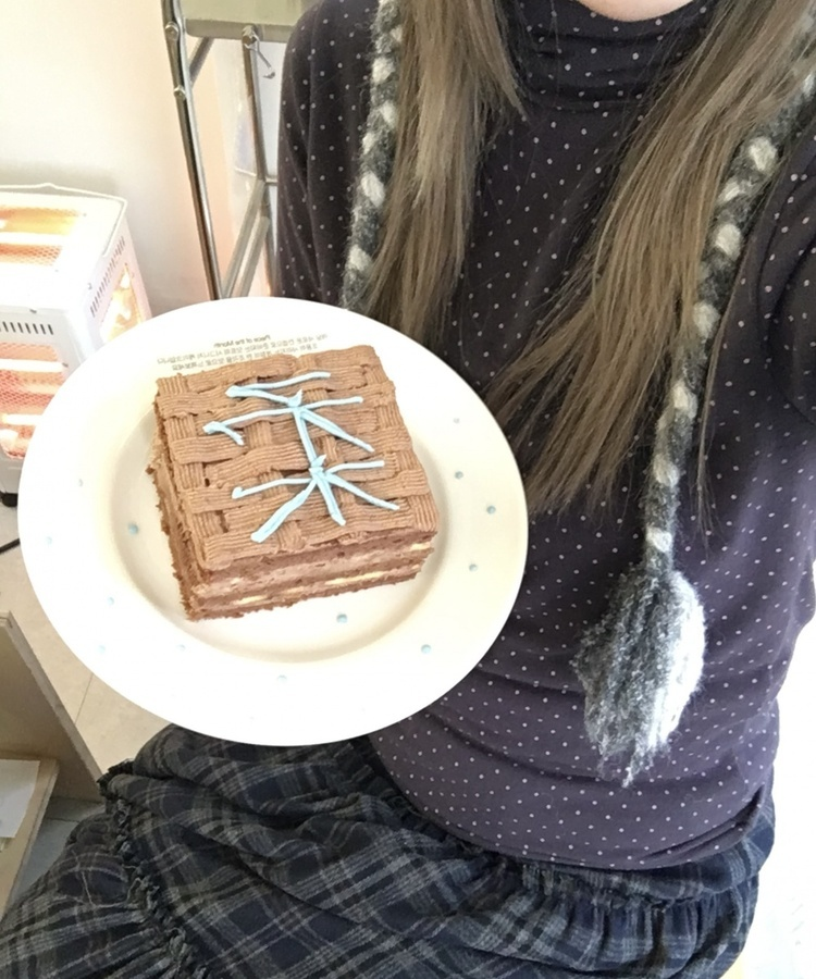 ドットタートルネック長袖 Tシャツ PURPLE