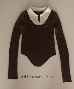 リブスリムフィットニット