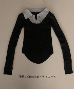 リブスリムフィットニット