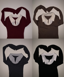 リブスリムフィットニット