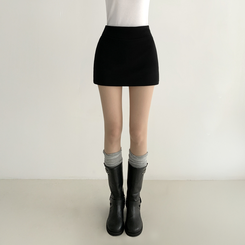 레이블 고탄력 슬림 시스루 롱 팬티 스타킹 스킨