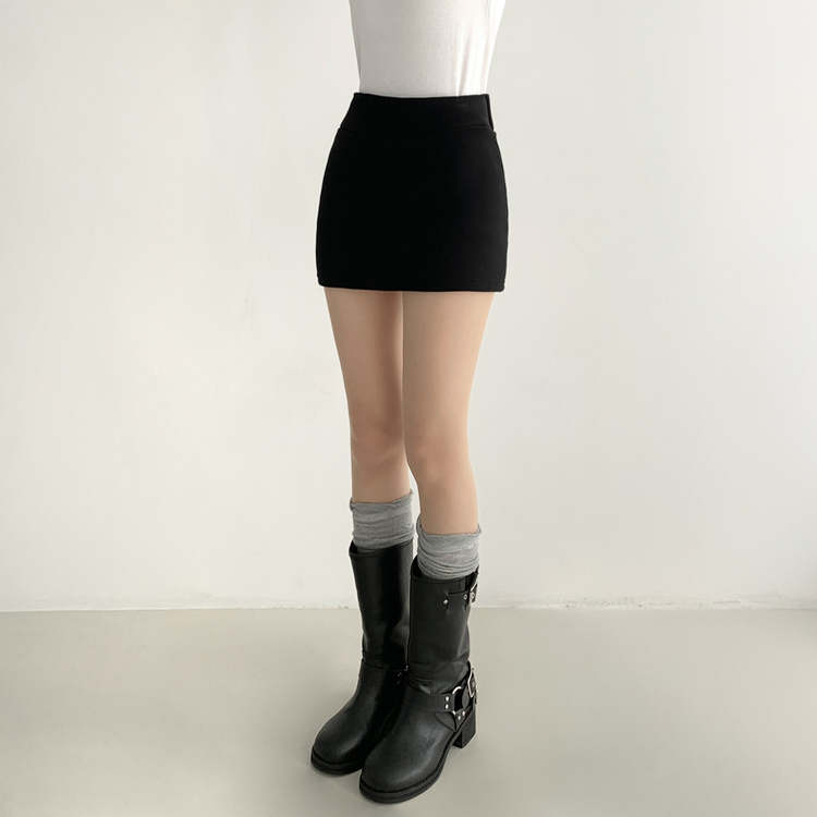 레이블 고탄력 슬림 시스루 롱 팬티 스타킹 스킨