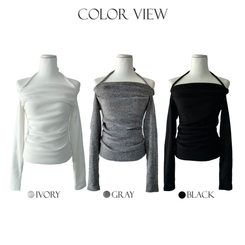 ホルタースクエアシャーリング長袖Tシャツ