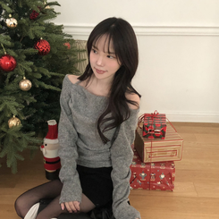 ホルタースクエアシャーリング長袖Tシャツ GREY