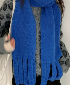 ボアロングフリースマフラー(7color) BLUE