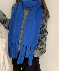 ボアロングフリースマフラー(7color) BLUE