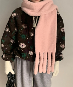 ボアロングフリースマフラー(7color) BABY PINK