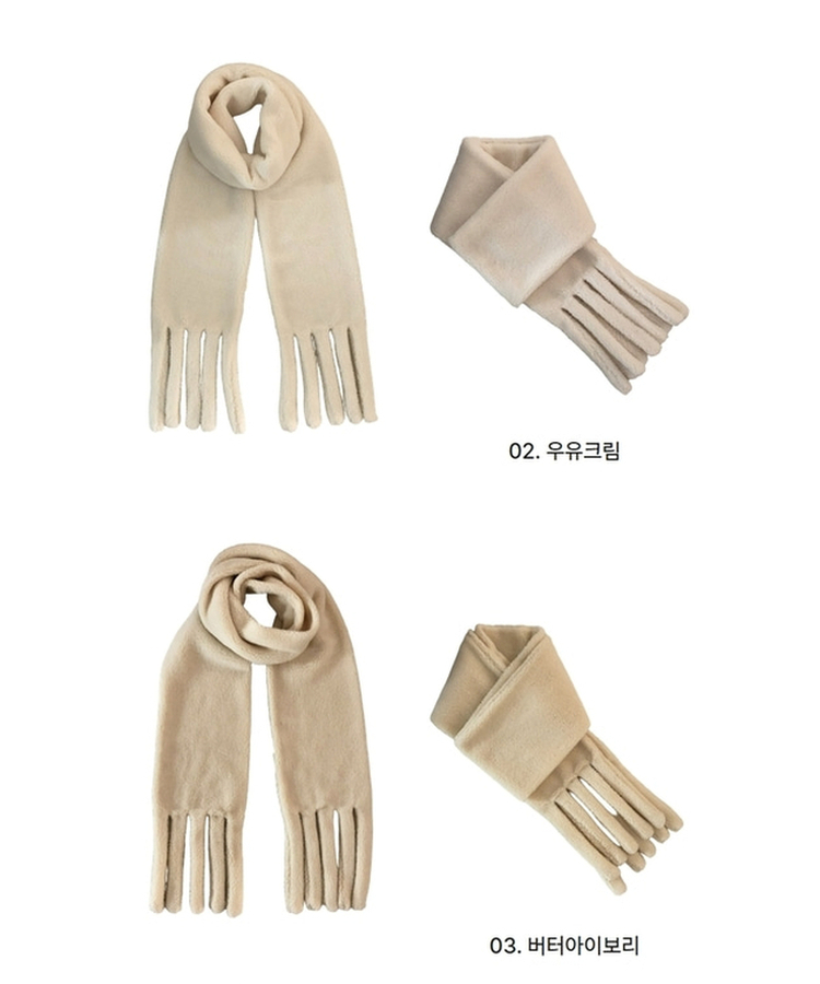 ボアロングフリースマフラー(7color)