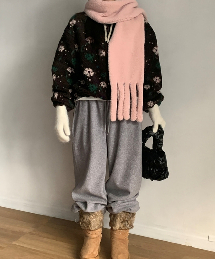 ボアロングフリースマフラー(7color) BABY PINK