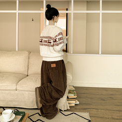 ノルディックケーブルニット IVORY