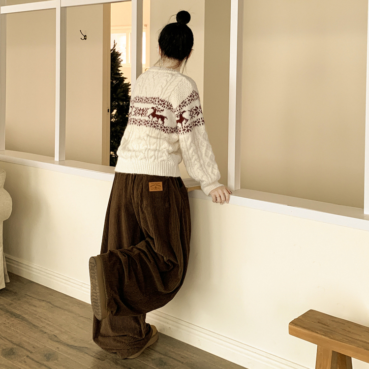 ノルディックケーブルニット IVORY