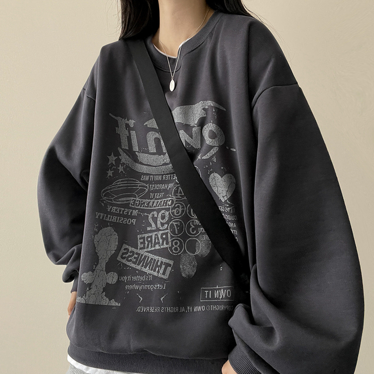 【起毛】クルートレーナー CHARCOAL