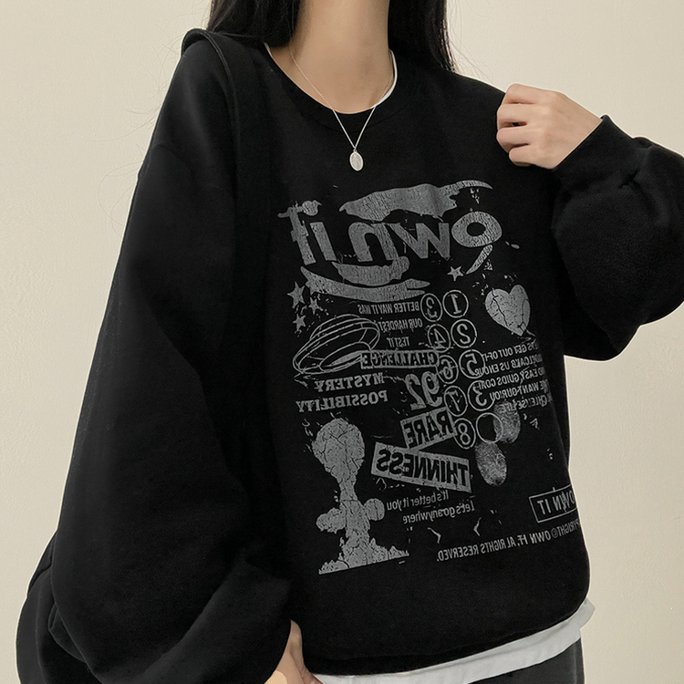 【起毛】クルートレーナー BLACK