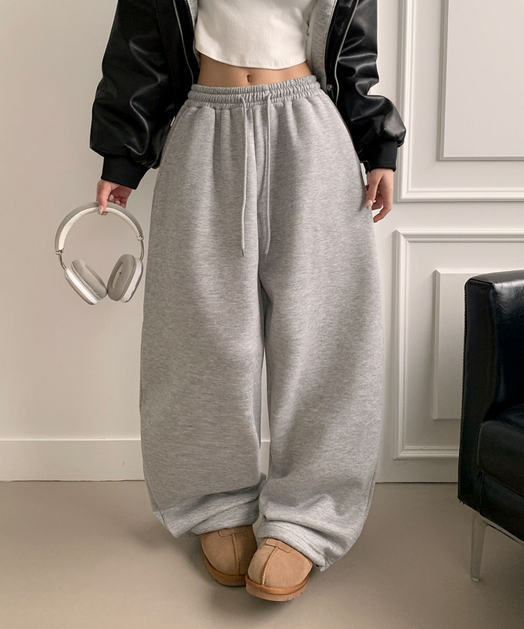 ʚ기모ɞ [엔젤/유니크⋆⁺] 미카엘 천사 나염 백포인트 기모 스트링 와이드 팬츠 메란