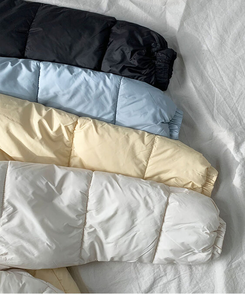 셀로니 크롭 경량 루즈핏 숏 패딩 포켓 밑단스트링 겨울패딩 숏패딩