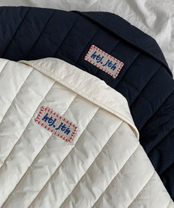 다올 패치 카라 경량 크롭 아방핏 숏 패딩 포켓 밑단밴딩 겨울패딩