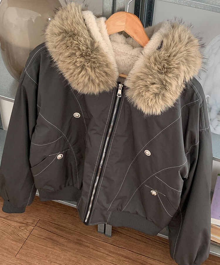 신유 전체퍼안감 버튼 루즈핏 패딩 점퍼 모자퍼탈부착