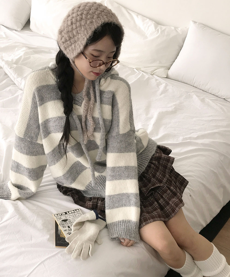 [귀욤../속바지O] 로에 체크 2단캉캉 프릴 밴딩 미니 스커트 안감속바지 치마