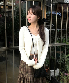 ルベットリボンスクランチ BLACK