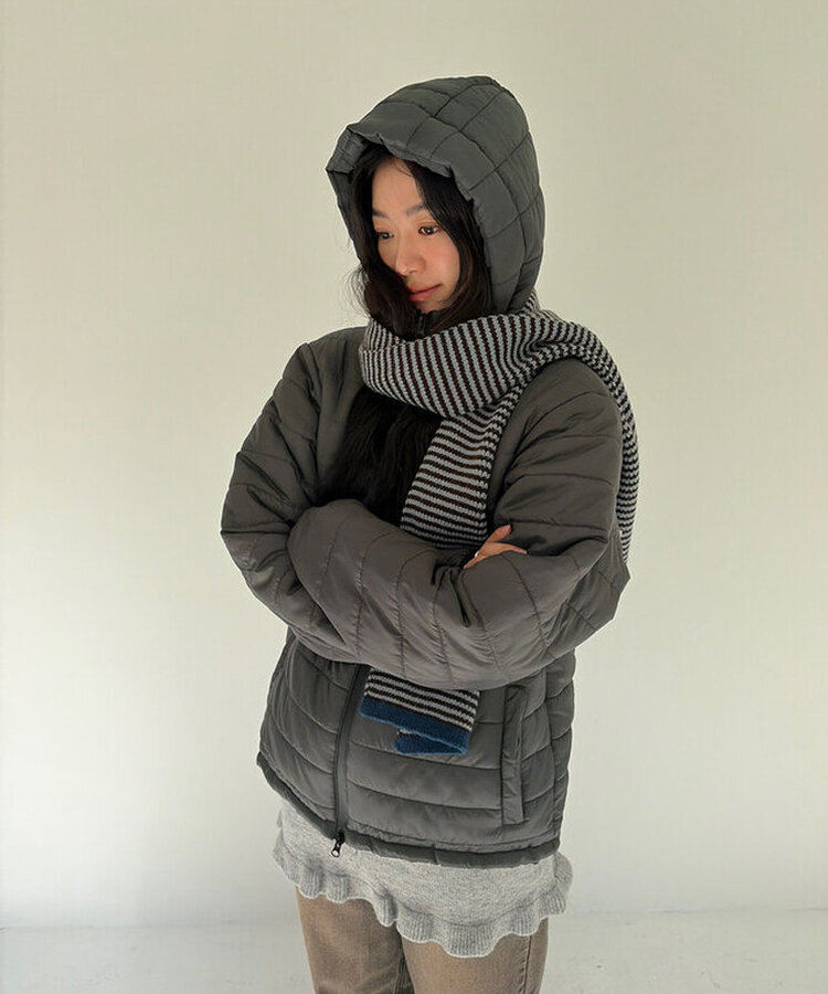 デイリーストライプマフラー BLUE