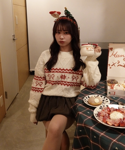 リボンノルディックニット IVORY