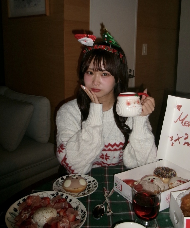 リボンノルディックニット IVORY