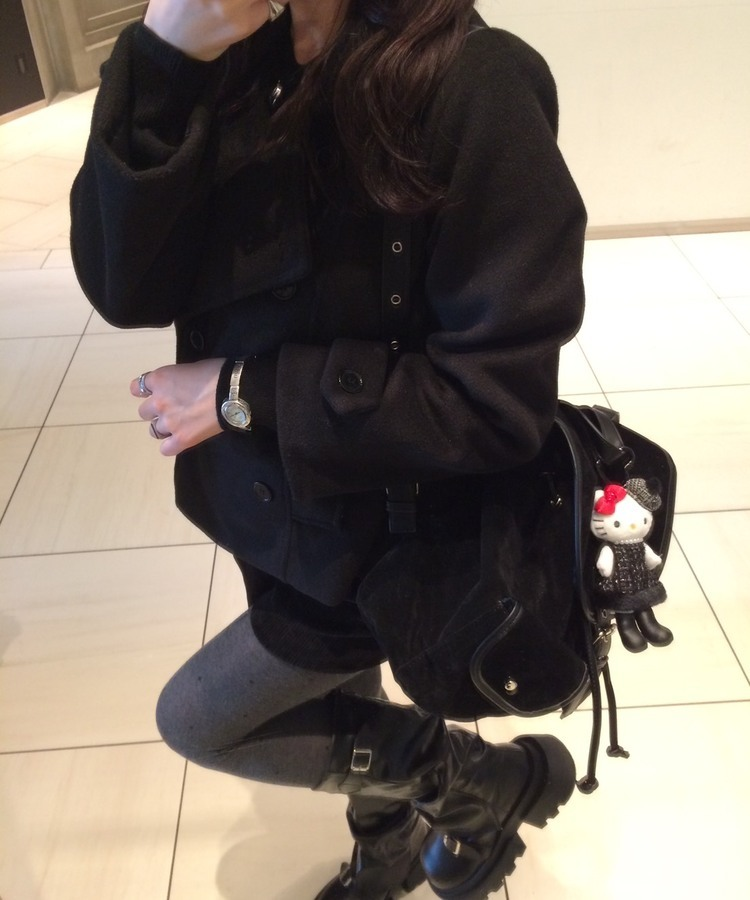 도트 스타킹 연그레이