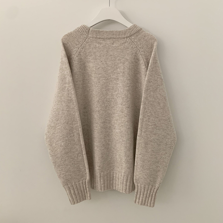 부드러운 폭닥함 여리여리 아방핏 라운드넥 래글런 오버핏 나그랑 오버핏 긴팔니트 빅사이즈