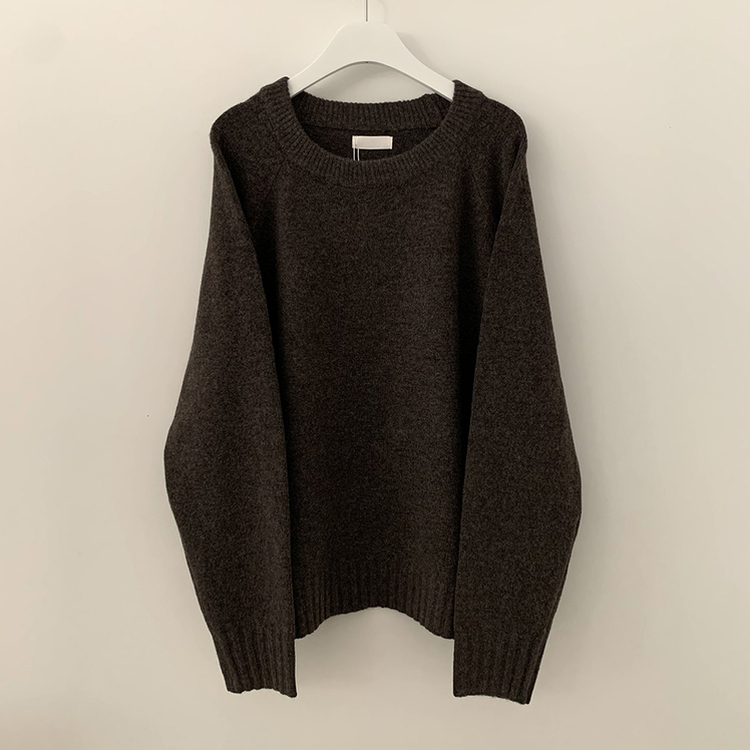 부드러운 폭닥함 여리여리 아방핏 라운드넥 래글런 오버핏 나그랑 오버핏 긴팔니트 빅사이즈