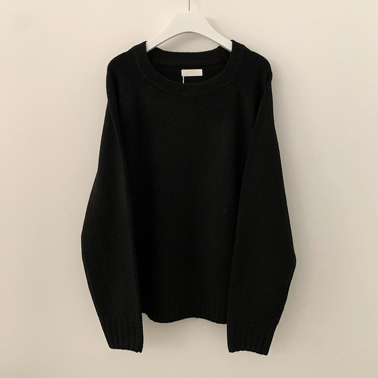 부드러운 폭닥함 여리여리 아방핏 라운드넥 래글런 오버핏 나그랑 오버핏 긴팔니트 빅사이즈