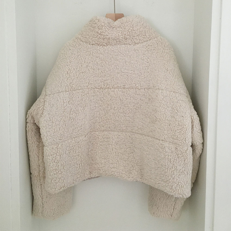 [하이넥/뽀글이] 양털 후리스 하이넥 뽀끌이 점퍼 코트