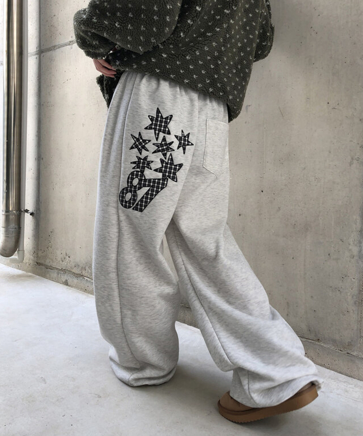 パッチポイントワイドストリングトレーニングパンツ｜トレーニング