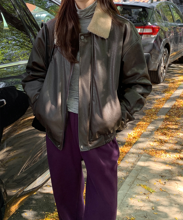 ストライプタートルネックTシャツ GREY