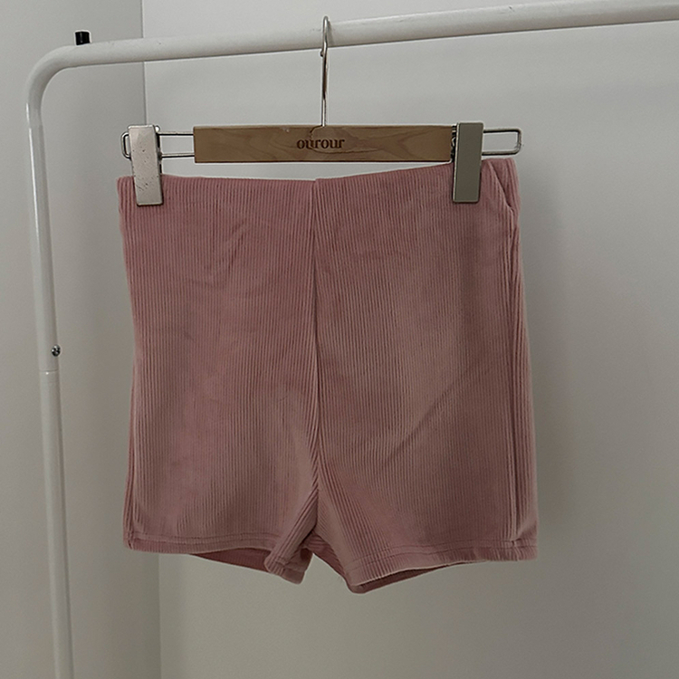 밍크 골지 숏 팬츠