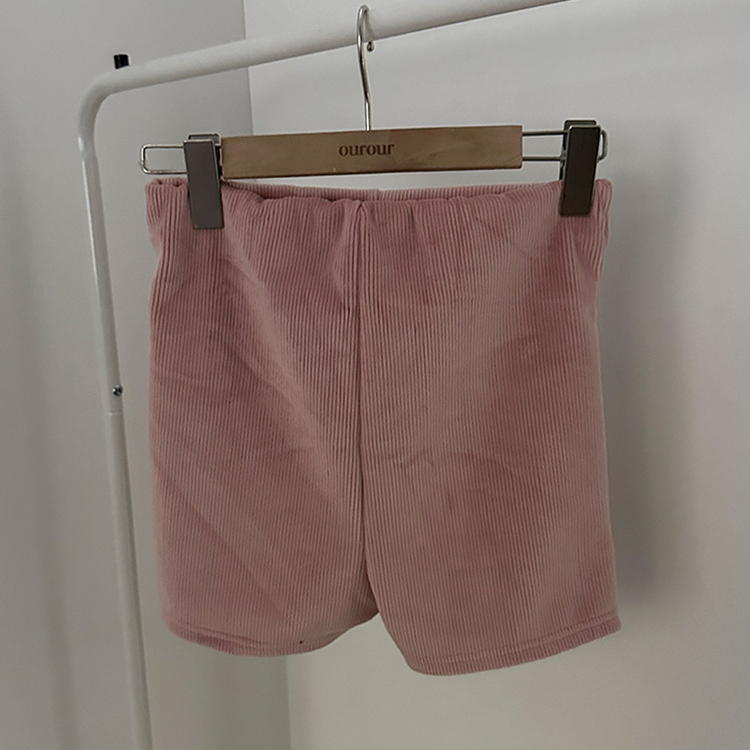 밍크 골지 숏 팬츠