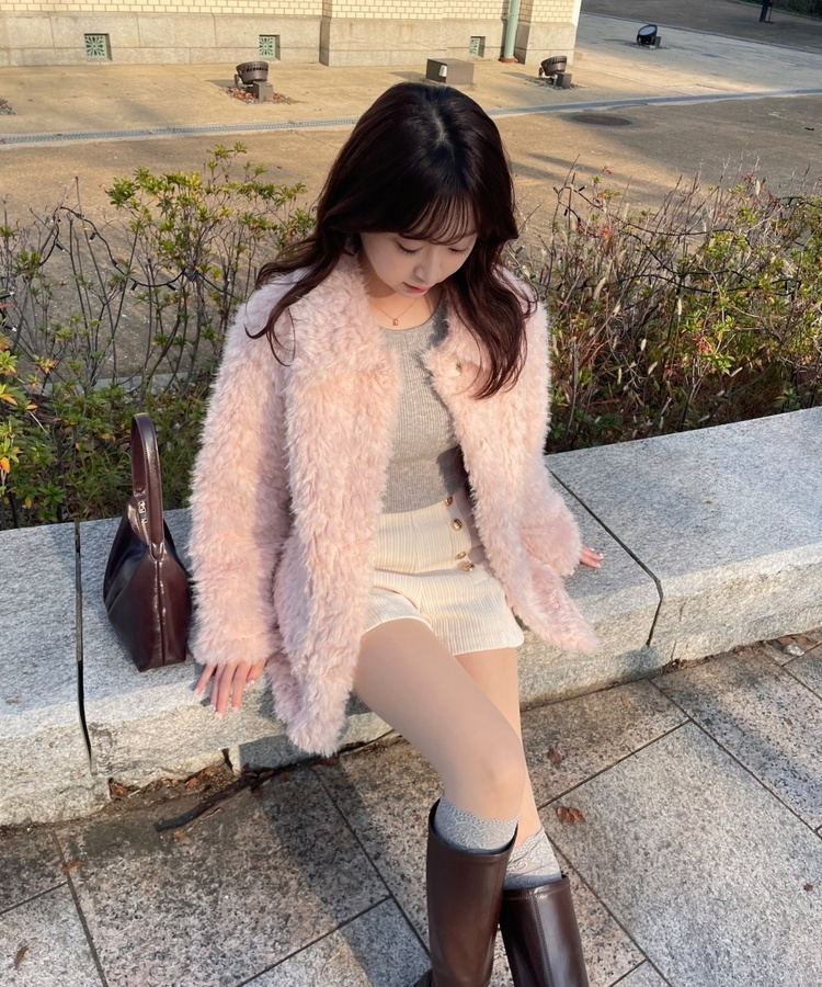 버튼 숏 팬츠 아이보리